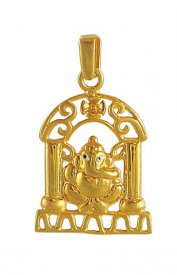 22k Ganesha Pendant