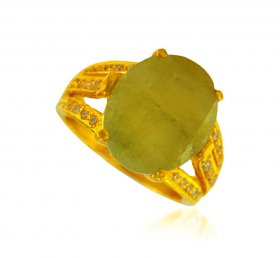 22 kt Gold Emerald Ring  ( Gemstone Rings )