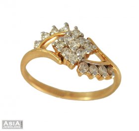 Genuine Diamond Ring (18k gold) ( Diamond Rings (Ladies) )