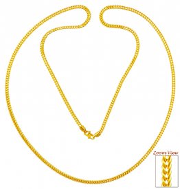 22K Gold Mens Chain (24In) ( Plain Gold Chains )