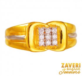 22K Star Signity Ring