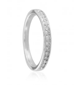 18k White Gold Diamond Band ( Diamond Rings (Ladies) )