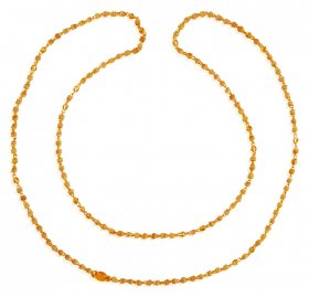 22kt Gold Tulsi Mala ( Long Chains (Ladies) )