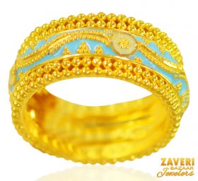 22K Gold Meenakari Band