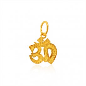 22K Gold OM Pendant