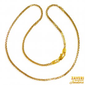 22K Gold Fox Tail Chain for Men