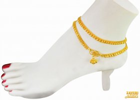 22Kt Gold  Anklets (2 PC)