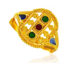 22Kt Gold Ring for ladies ( 22K Gold Rings )