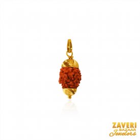 22k Gold Rudraksha Pendant ( Ganesh, Laxmi, Krishna and more )