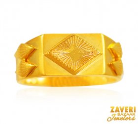 22 kt Gold Mens Ring ( Men`s Rings )