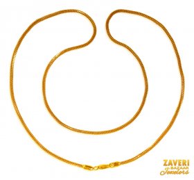 22 Kt Gold Chain (18 In) ( Plain Gold Chains )