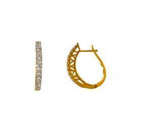 Gold Clip On Earrings 