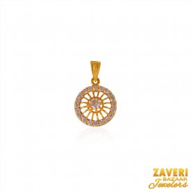 22Kt Fancy Pendant with CZ ( Gold Fancy Pendants )