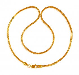 22K Gold Chain 16 In ( Mens Gold Chain )