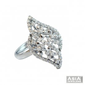 Fancy White Gold Ring 18k ( White Gold Rings )