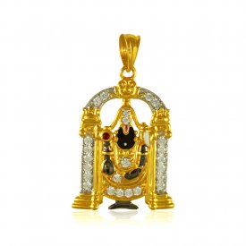 22 kt Gold Lord Balaji Pendant ( Ganesh, Laxmi, Krishna and more )