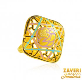 22Kt Gold  Ring for Ladies ( 22K Gold Rings )