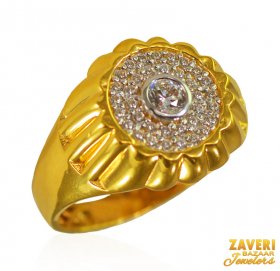 22K Gold Mens Ring