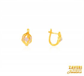 22K Gold Clip On Earrings  ( Gold Clipon Earrings )