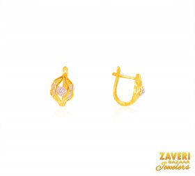 22K Gold Clip On Earrings 