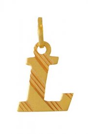 Initial (L) Gold Pendant
