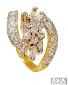 Exclusive Ladies Diamond Ring 18K  ( Diamond Rings (Ladies) )