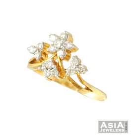 Diamond ring in 18k gold ( Diamond Rings (Ladies) )
