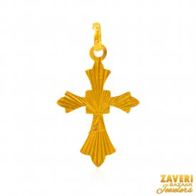 22Kt Gold Fancy Cross Pendant