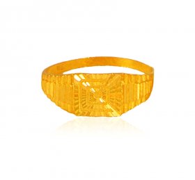 22K Gold Mens Ring