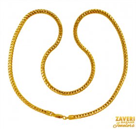 22KT Gold Fox Tail Chain (24 Inch)