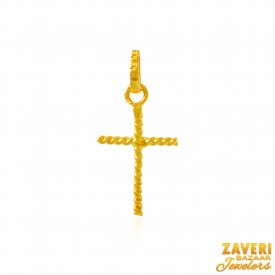 22Kt Gold Fancy Cross Pendant