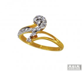 Sophisticated Diamond Ring 18K ( Diamond Rings (Ladies) )
