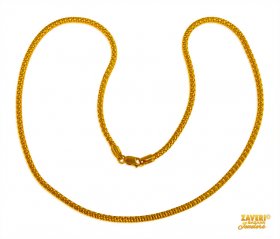 22 Kt Gold Plain Chain