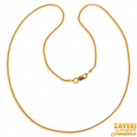 22 Kt Gold Fox Tail Chain