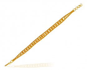 22K Gold Ladies Filigree Bracelet 