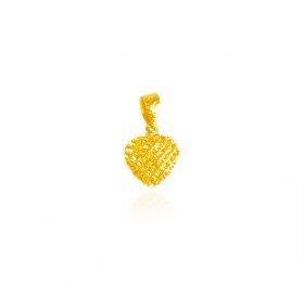 22K Gold Heart Shape Pendant ( Gold Fancy Pendants )