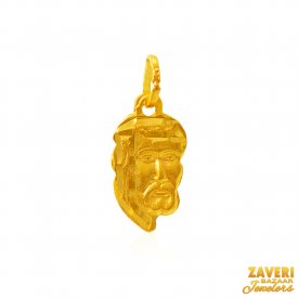 22Kt Gold Jesus Pendant