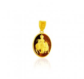 22K Gold Lord krishna Pendant