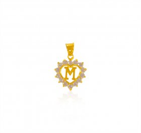 22 kt Gold Signity (M) Pendant