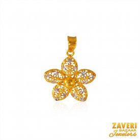 Gold Two Tone Pendant ( Gold Fancy Pendants )