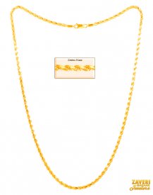 22Kt Gold Rope Chain 