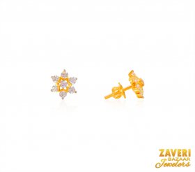 22K Gold Cubic Zircon Tops ( 22K Gold Tops )