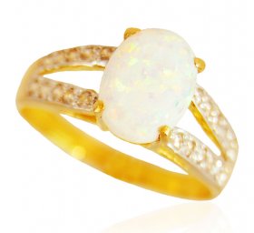 22KT Gold Opal Ring ( Gemstone Rings )
