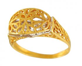 Gold Ladies Designer Ring ( 22K Gold Rings )