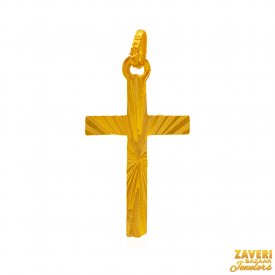 22Kt Gold Fancy Cross Pendant