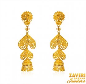 22K Designer Jhumka Earrings