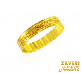 22karat Gold pattern band ( Gold Wedding Bands )