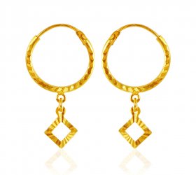 22 Karat Gold Hoop Earrings 