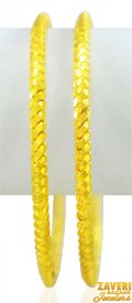 22k Gold bangles(Set of 2) ( 22K Gold Bangles )