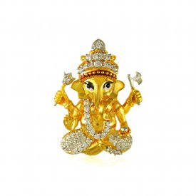 Gold Lord Ganesha 22 kt Pendant